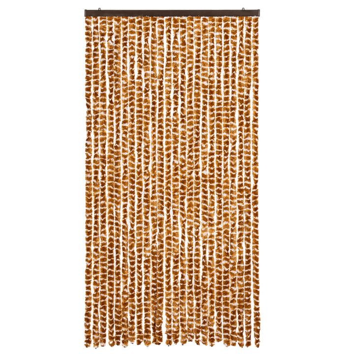 insektgardin 100x220 cm chenille okker og hvid