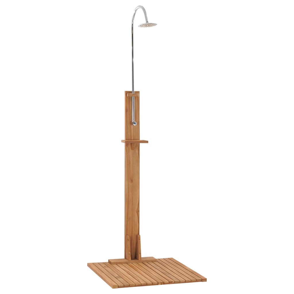 havebruser 75x75x210 cm massivt teaktræ