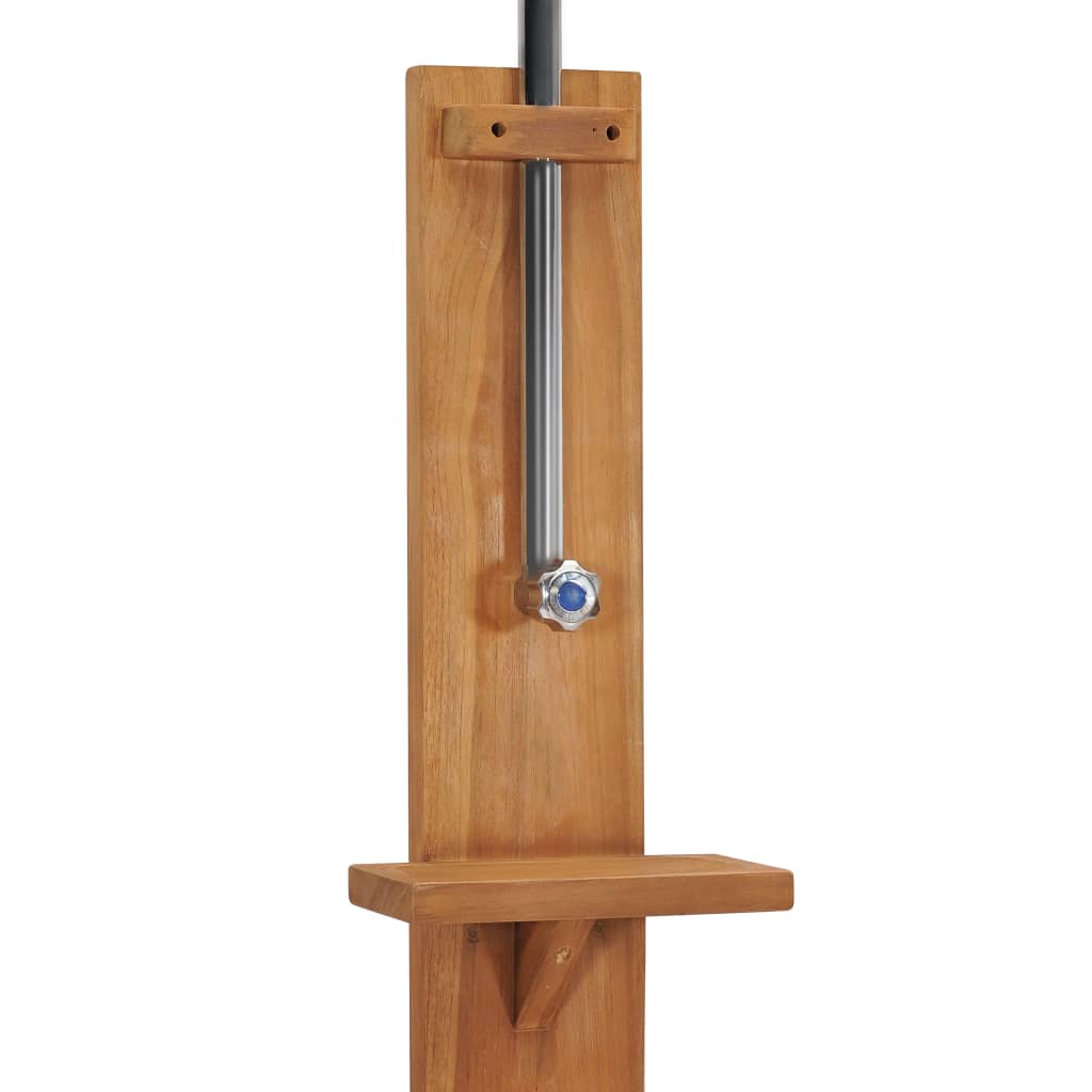 havebruser 75x75x210 cm massivt teaktræ