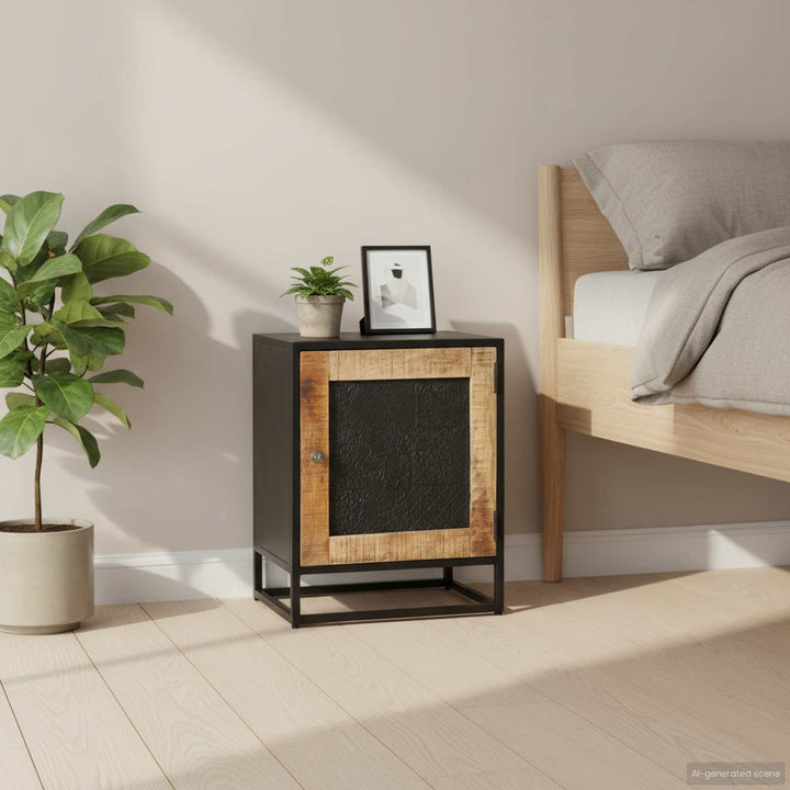 sengebord 40x30x50 cm massivt mangotræ