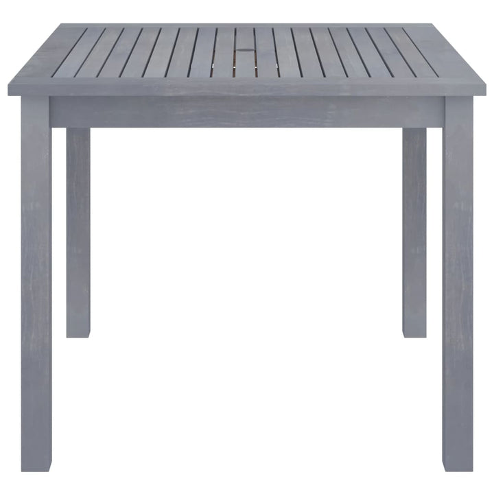 havebord 88x88x74 cm massivt akacietræ grå
