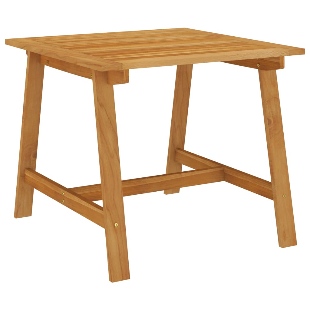 havebord 88x88x74 cm massivt akacietræ grå