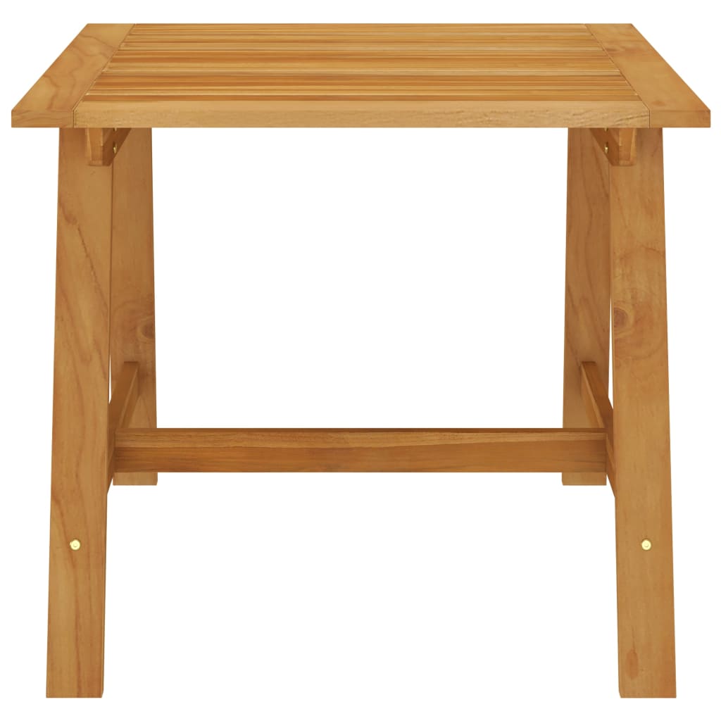 havebord 88x88x74 cm massivt akacietræ grå