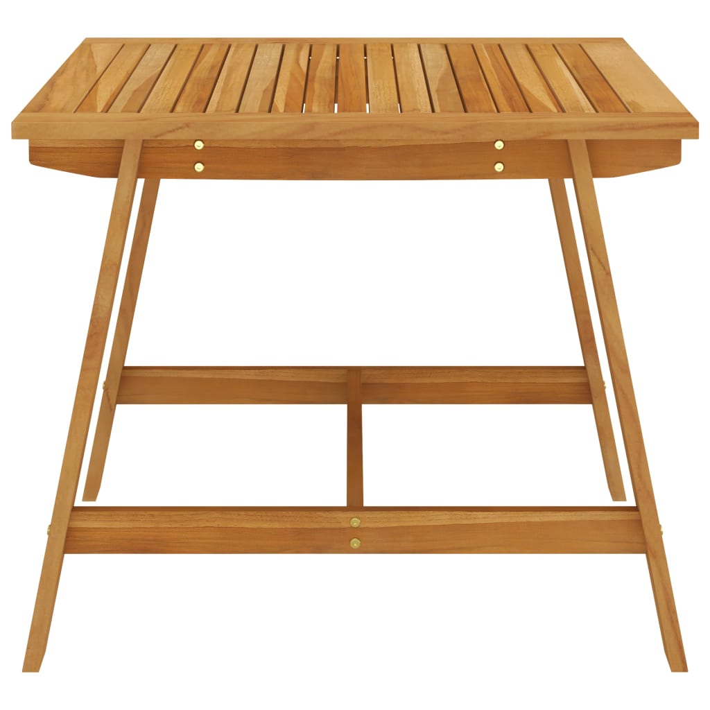 havebord 88x88x74 cm massivt akacietræ grå