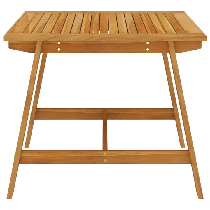 havebord 88x88x74 cm massivt akacietræ grå