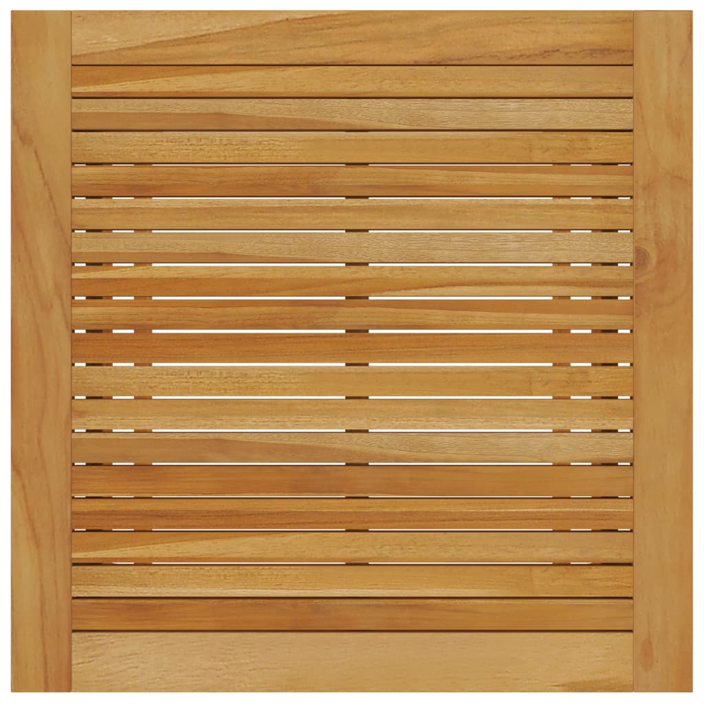 havebord 88x88x74 cm massivt akacietræ grå