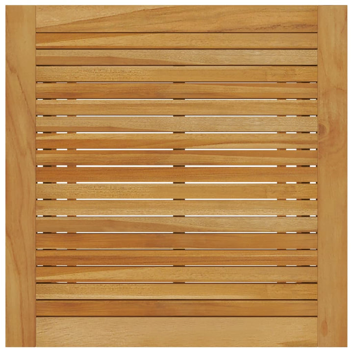 havebord 88x88x74 cm massivt akacietræ grå