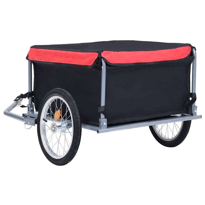cykelvogn 65 kg sort og rød