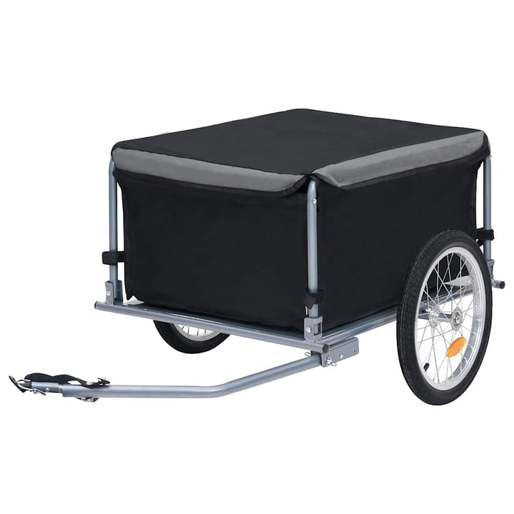 cykelvogn 65 kg sort og grå