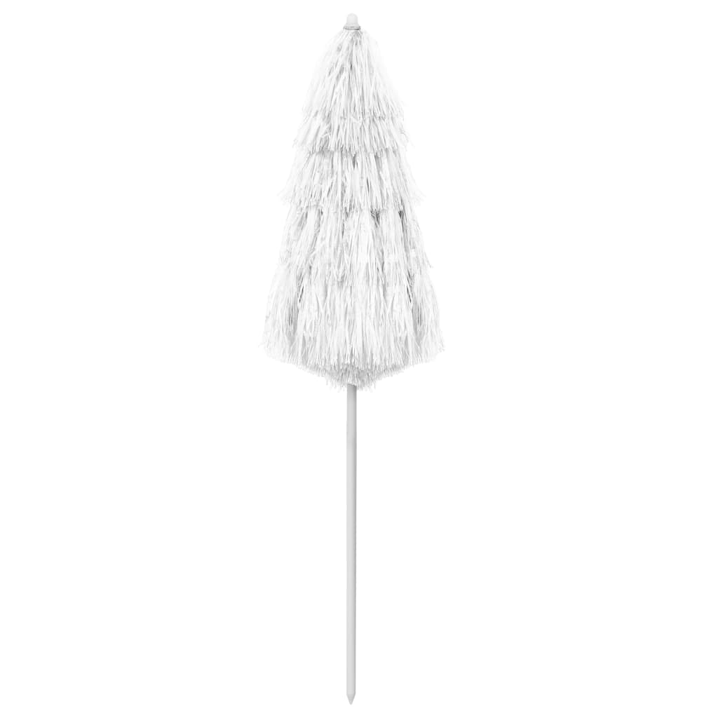 Hawaii-strandparasol 180 cm hvid