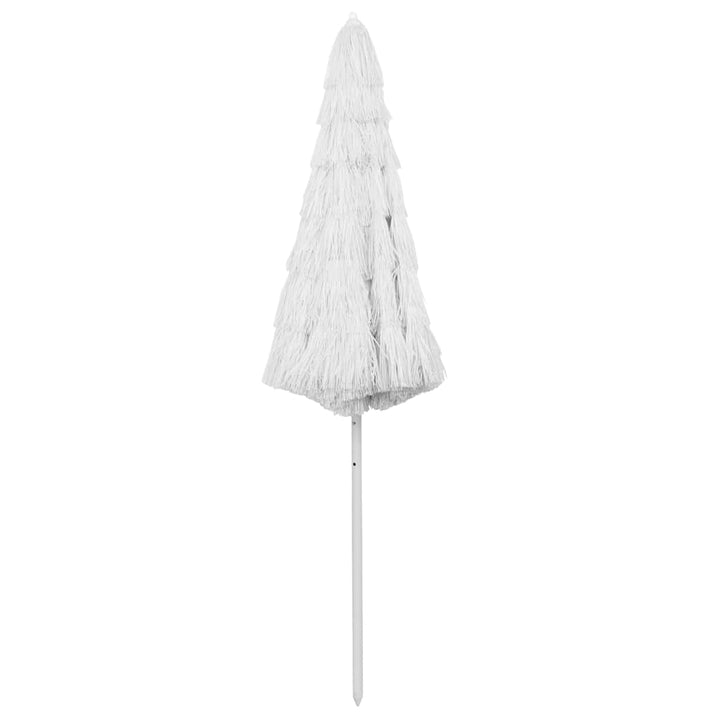 Hawaii-strandparasol 300 cm hvid