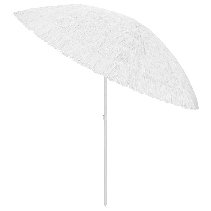 Hawaii-strandparasol 300 cm hvid