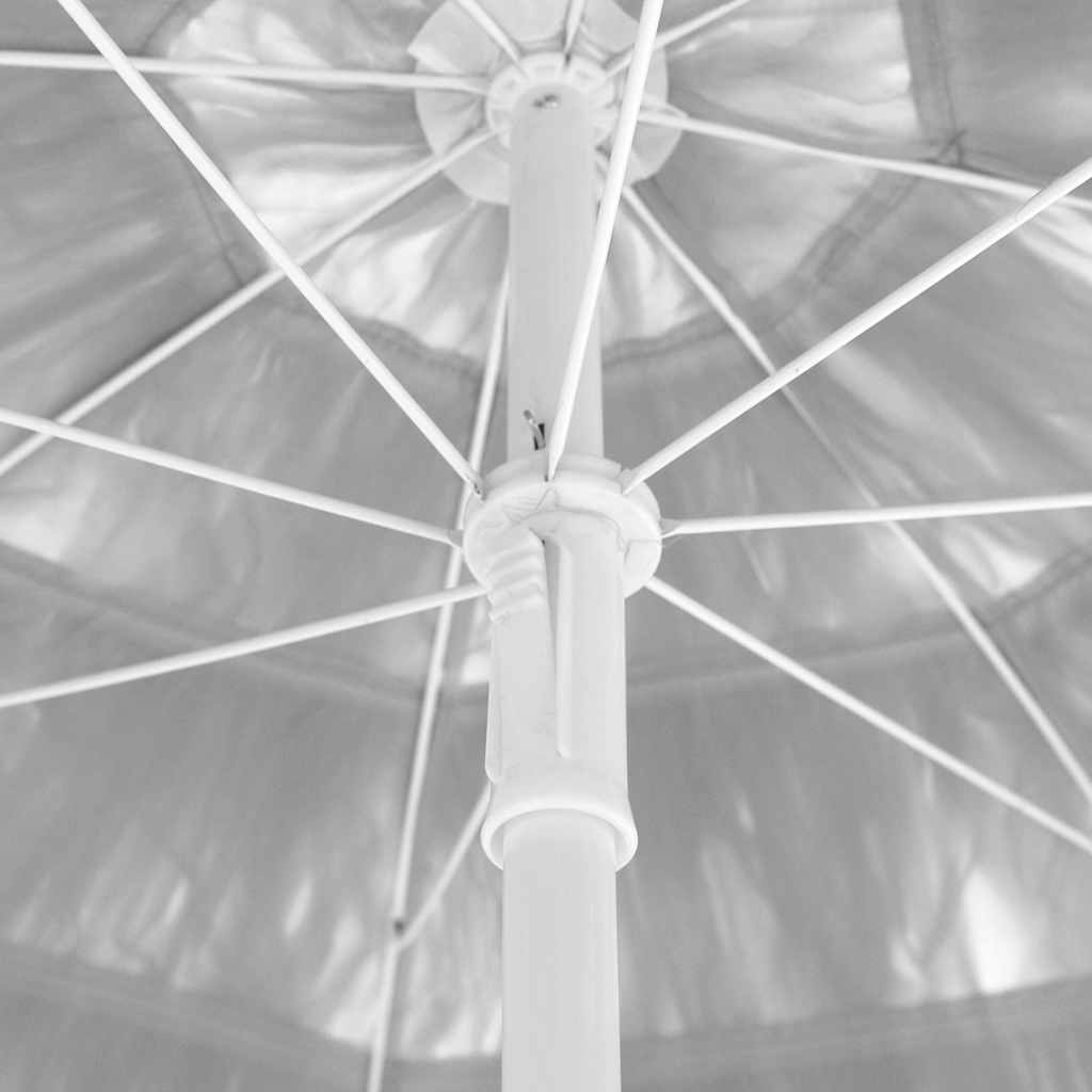 Hawaii-strandparasol 300 cm hvid