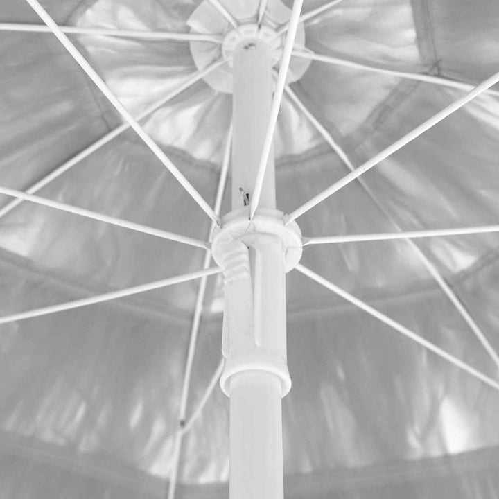 Hawaii-strandparasol 300 cm hvid