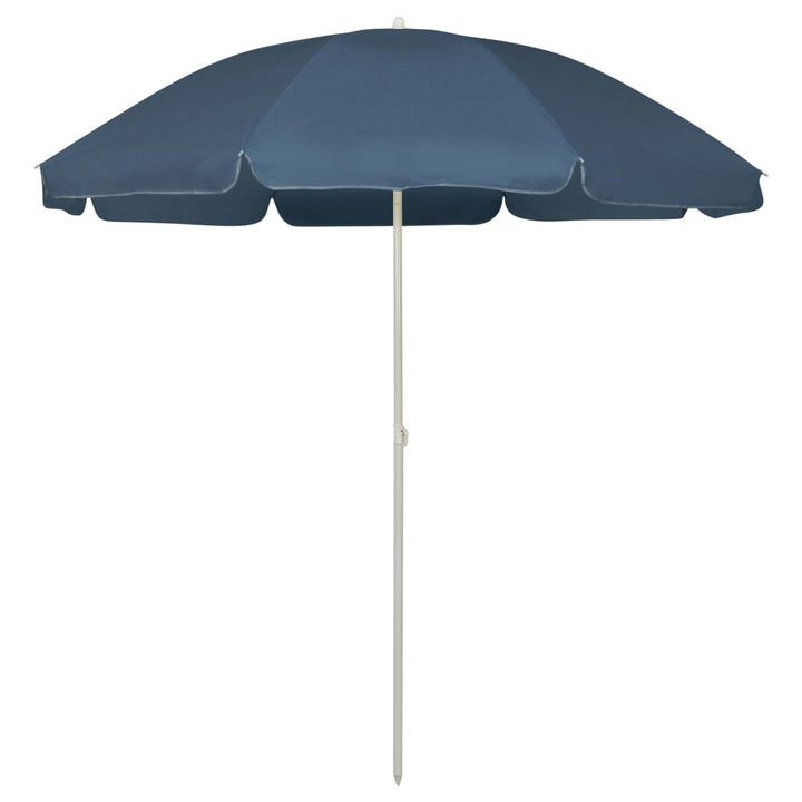 strandparasol 240 cm blå
