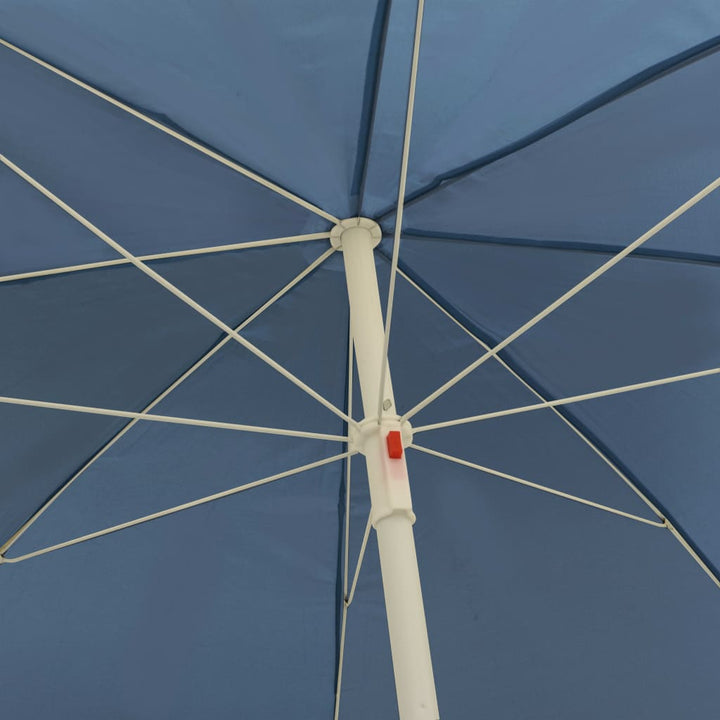 strandparasol 240 cm blå
