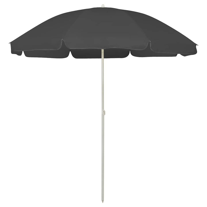 strandparasol 240 cm antracitgrå