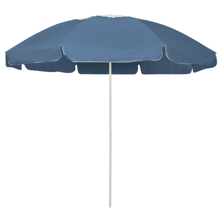 strandparasol 240 cm blå