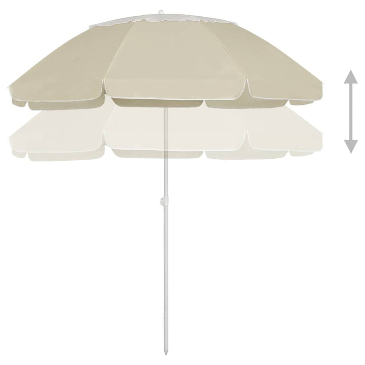 strandparasol 300 cm sandgul