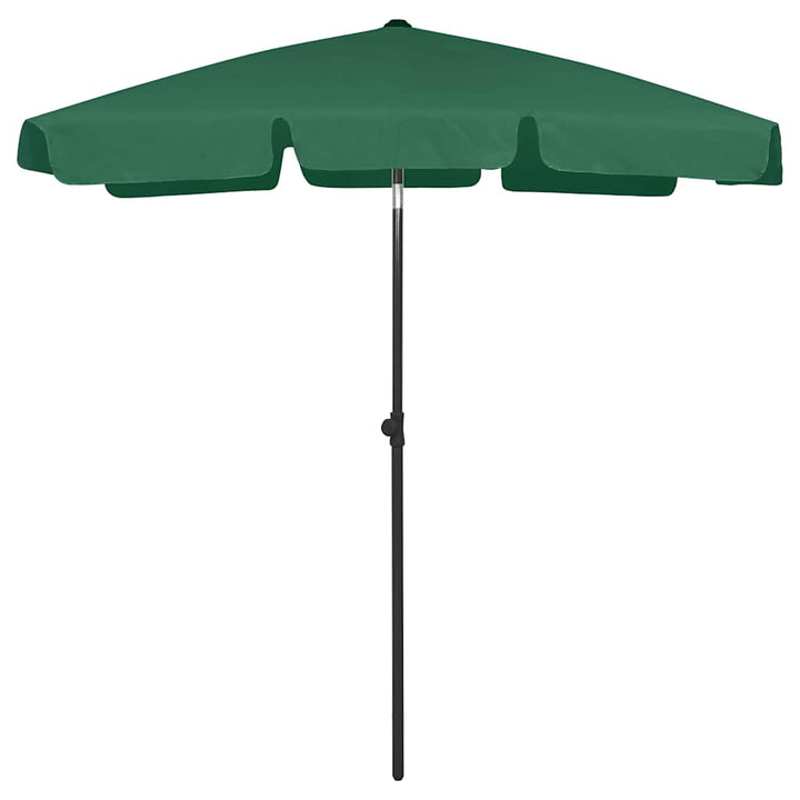 strandparasol 180x120 cm grøn