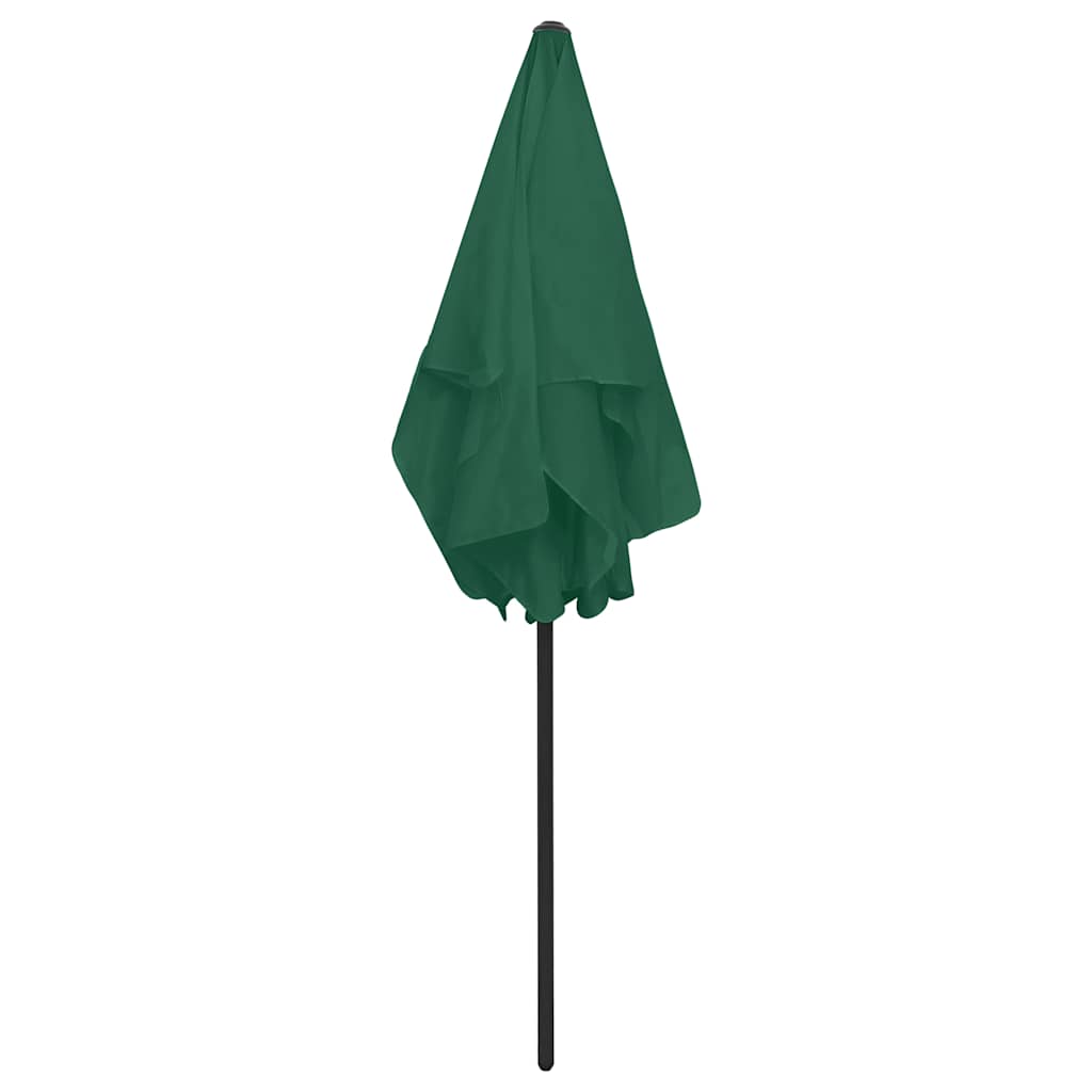 strandparasol 180x120 cm grøn
