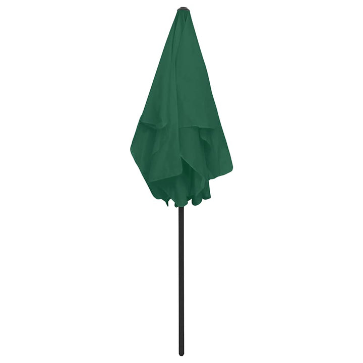 strandparasol 180x120 cm grøn