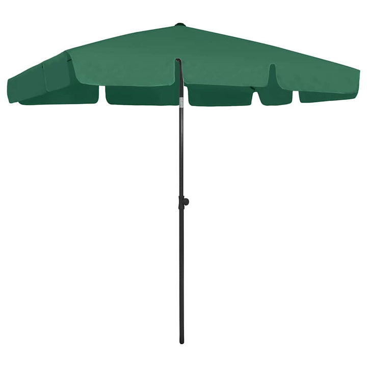 strandparasol 200x125 cm grøn