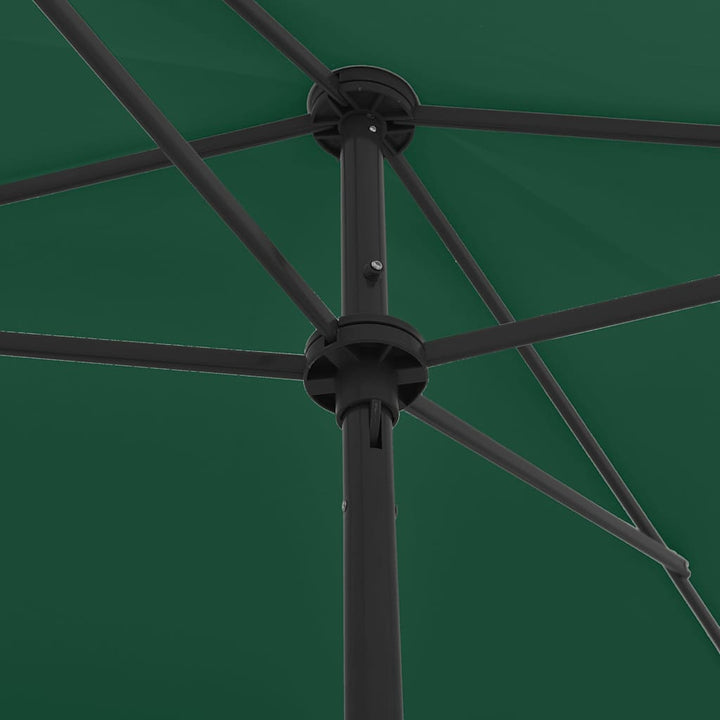 strandparasol 200x125 cm grøn