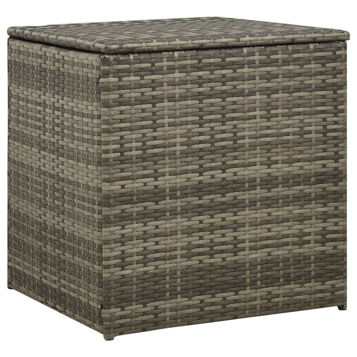 loungesæt til haven 4 dele med hynder polyrattan grå