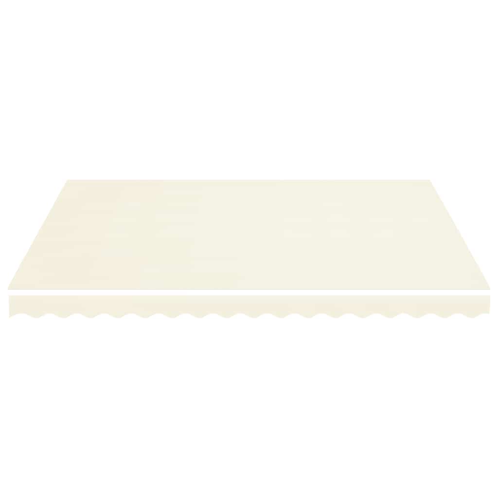 udskiftningsdug til markise 400x350 cm polyester cremefarvet