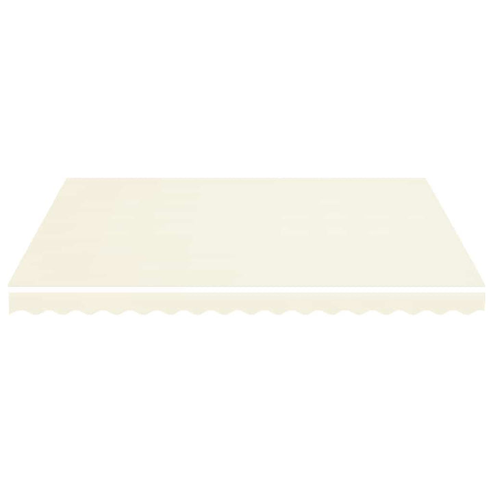 udskiftningsdug til markise 400x350 cm polyester cremefarvet