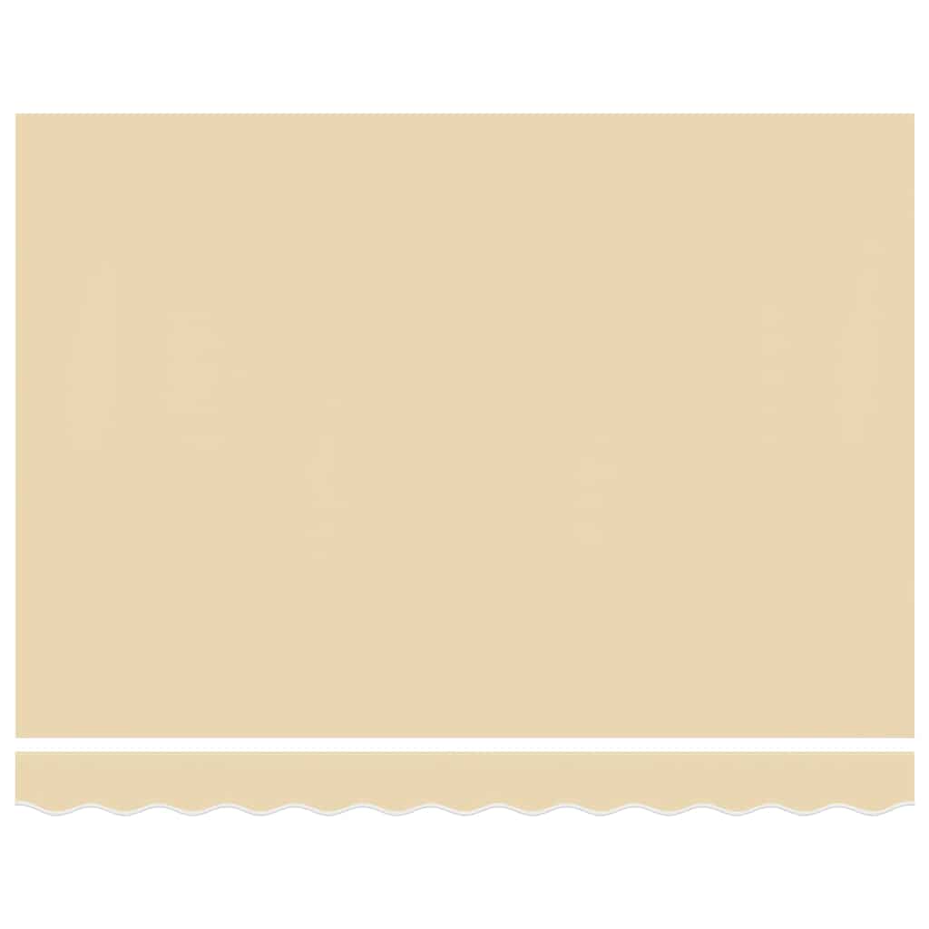 udskiftningsdug til markise 400x350 cm polyester cremefarvet