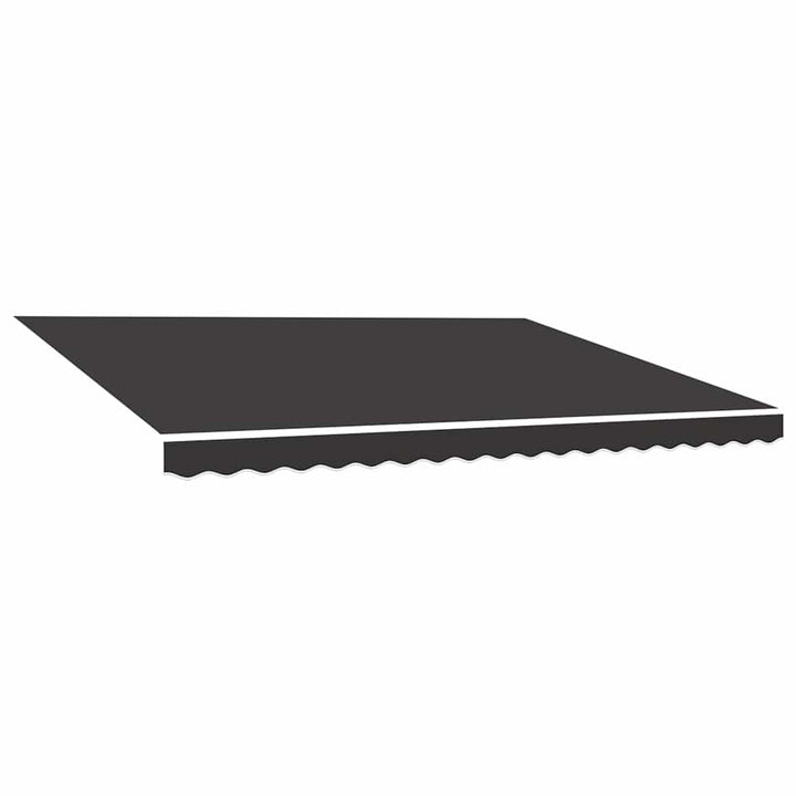 udskiftningsdug til markise 400x350 cm polyester antracitgrå