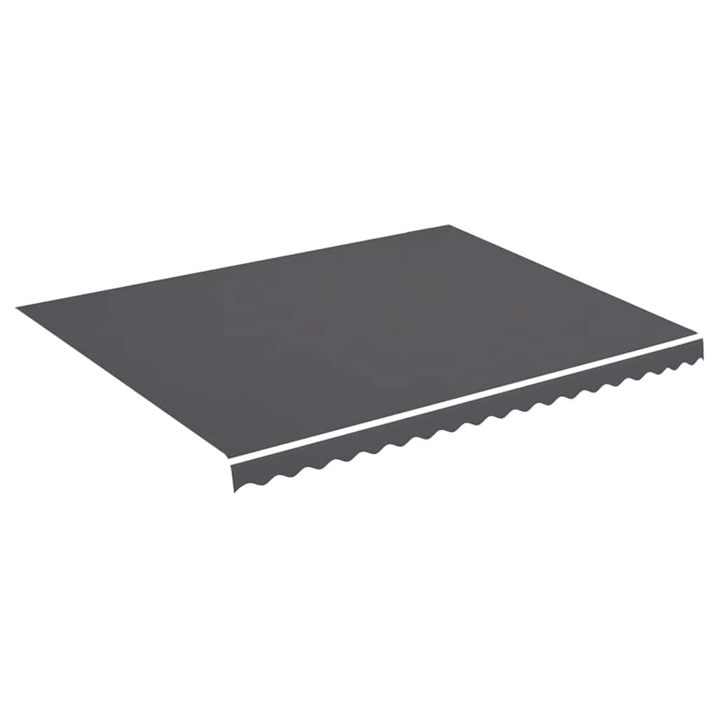 udskiftningsdug til markise 450x350 cm polyester antracitgrå