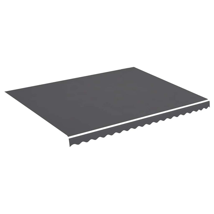 udskiftningsdug til markise 450x350 cm polyester antracitgrå