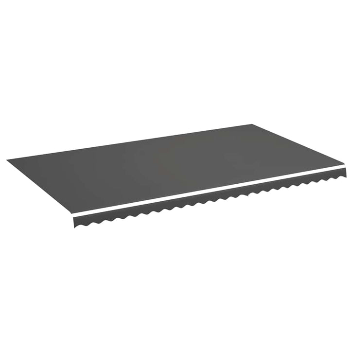 udskiftningsdug til markise 600x350 cm polyester antracitgrå