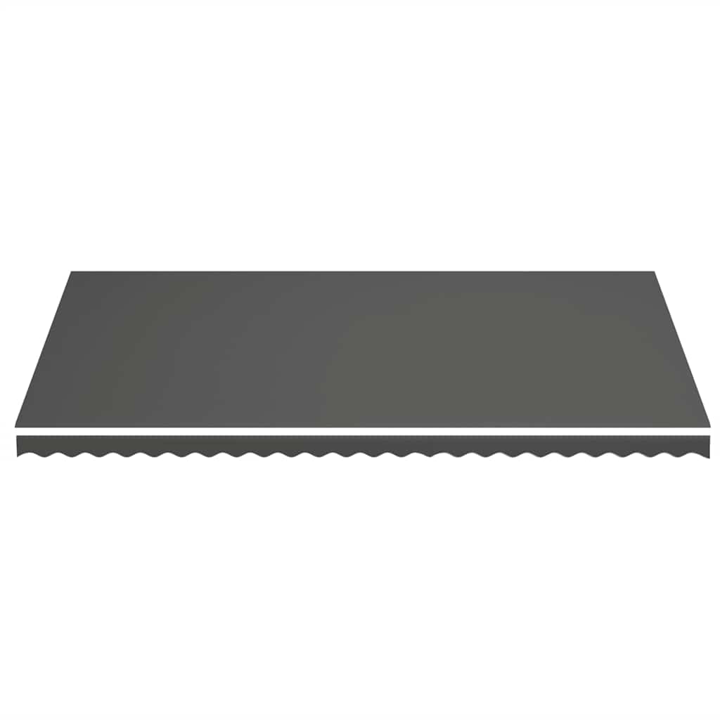 udskiftningsdug til markise 600x350 cm polyester antracitgrå