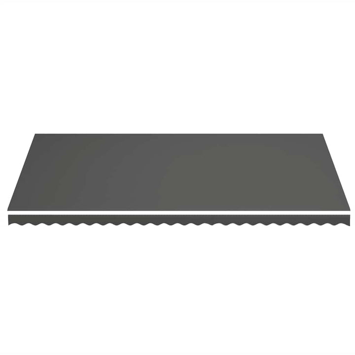 udskiftningsdug til markise 600x350 cm polyester antracitgrå