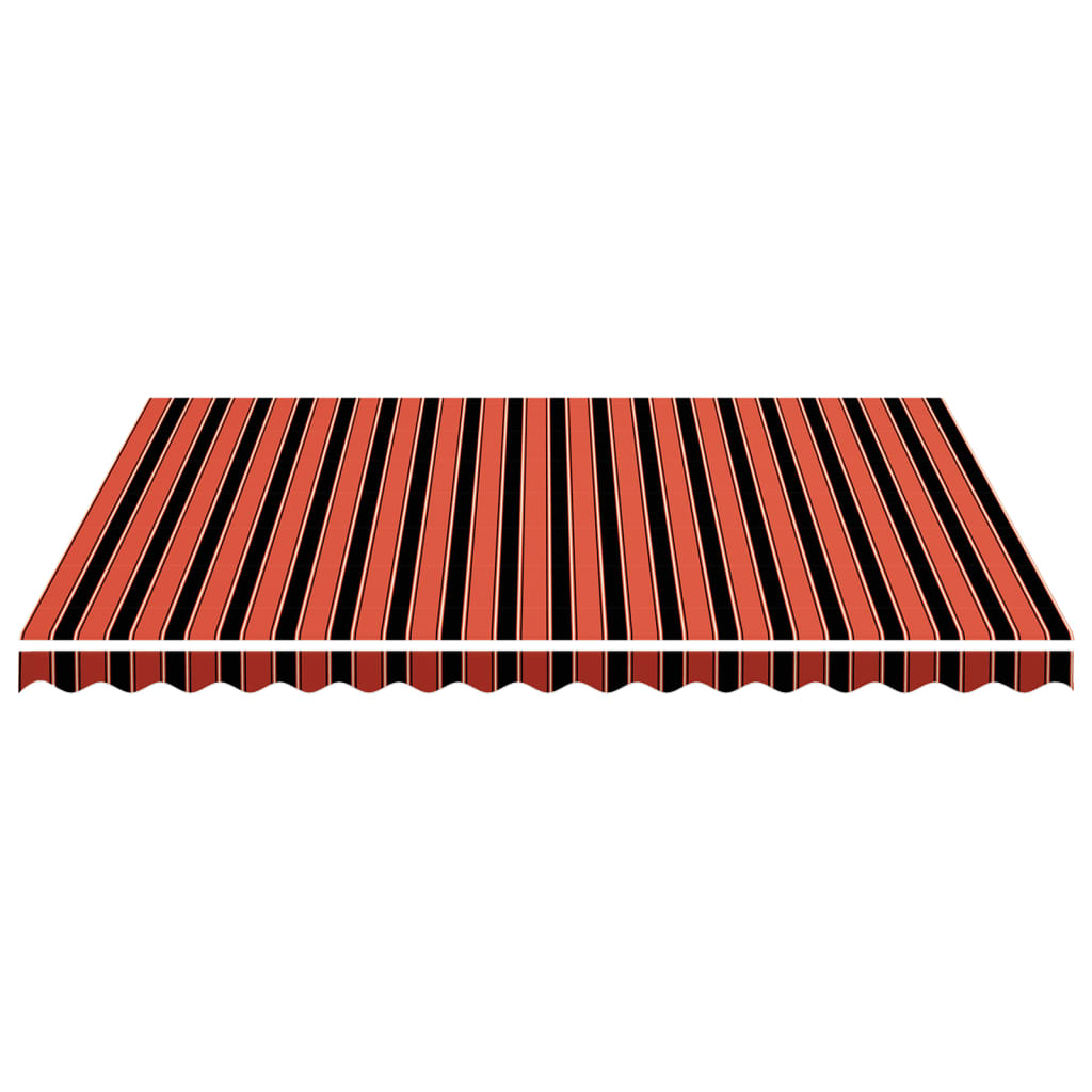 markisedug 4x3,5 m orange og brun