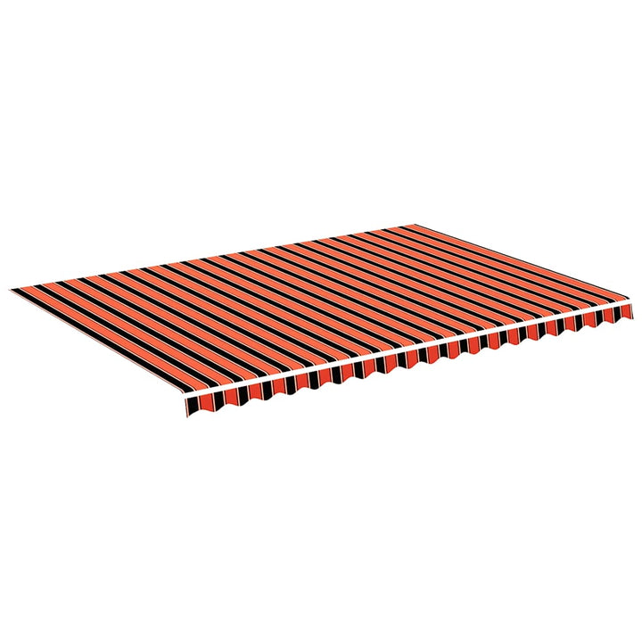 udskiftningsdug til markise 5x3,5 m orange og brun