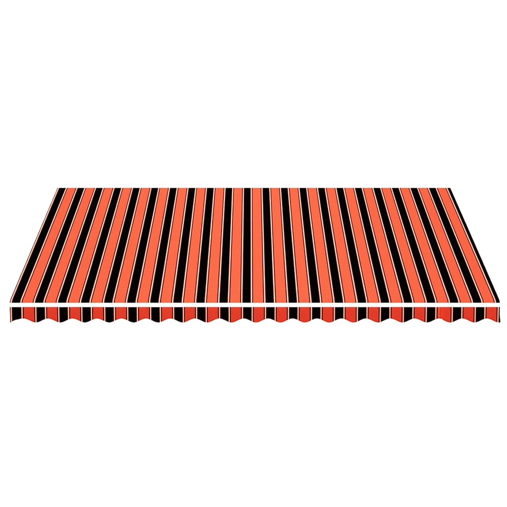 udskiftningsdug til markise 5x3,5 m orange og brun