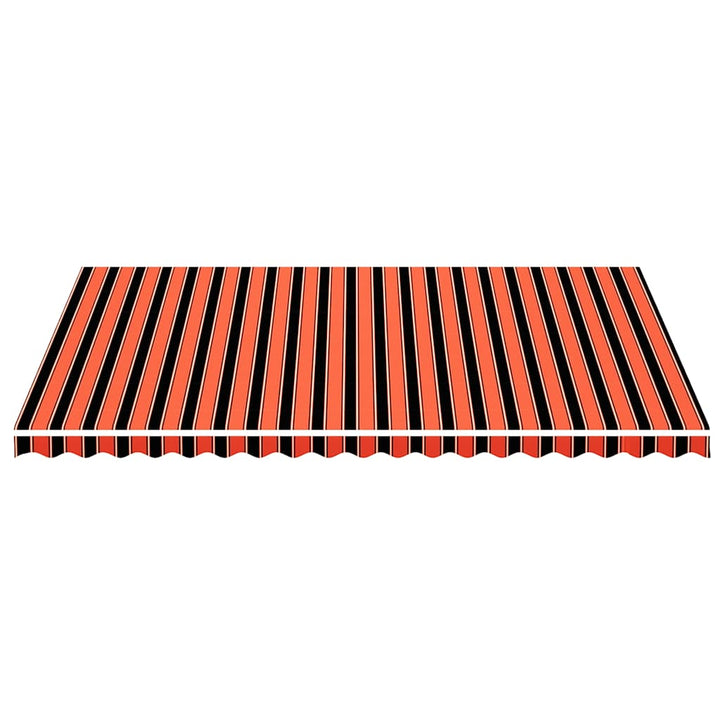 udskiftningsdug til markise 5x3,5 m orange og brun
