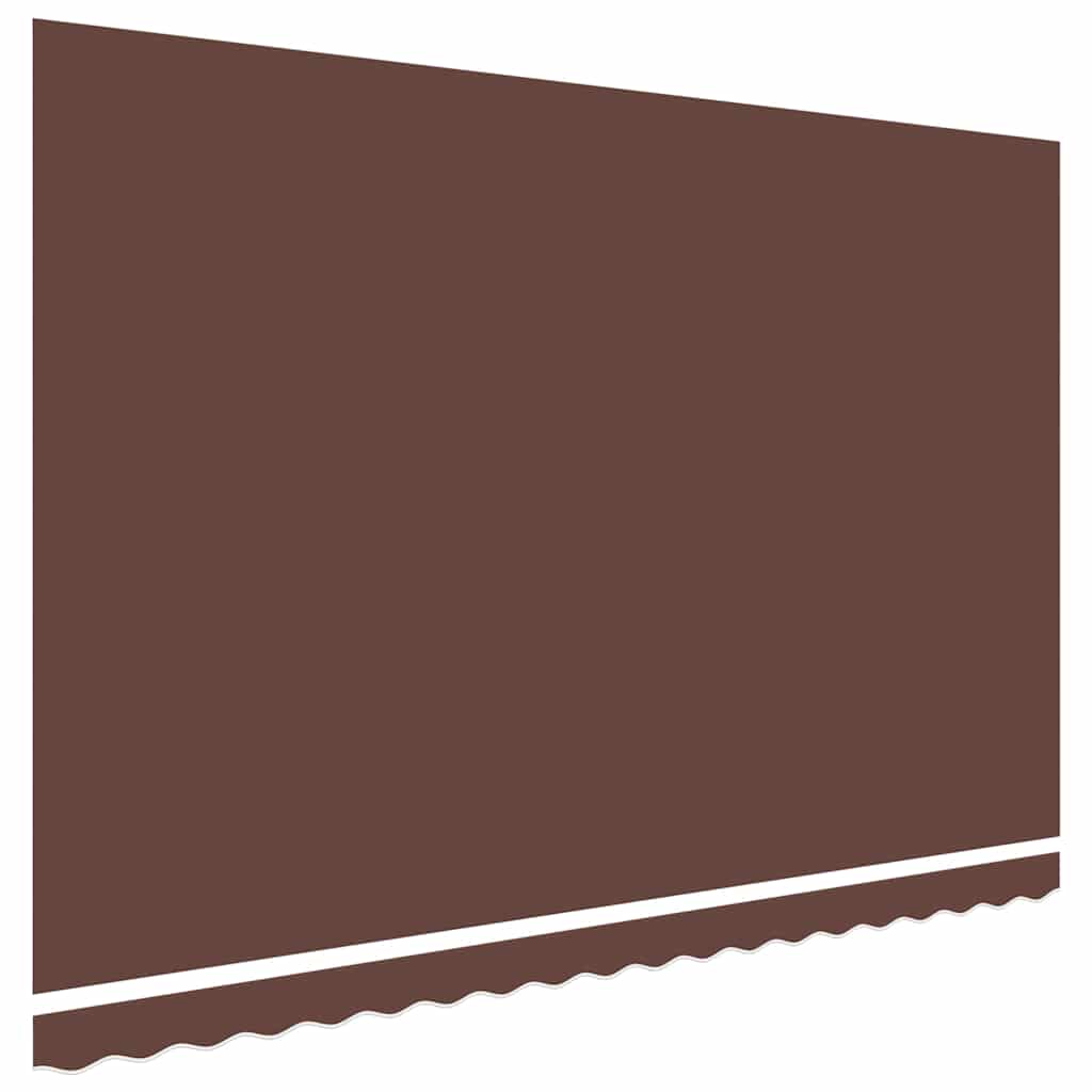 udskiftningsdug til markise 400x300 cm polyester brun