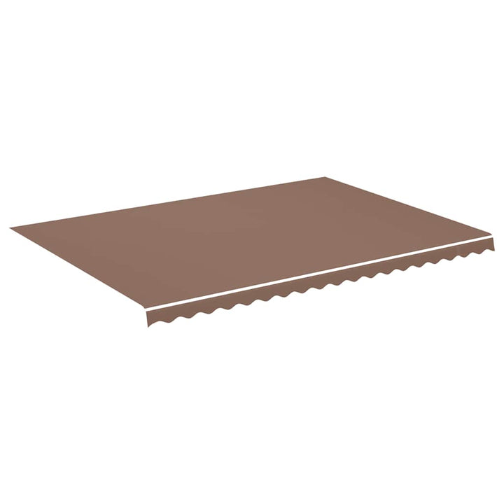 udskiftningsdug til markise 500x350 cm polyester brun