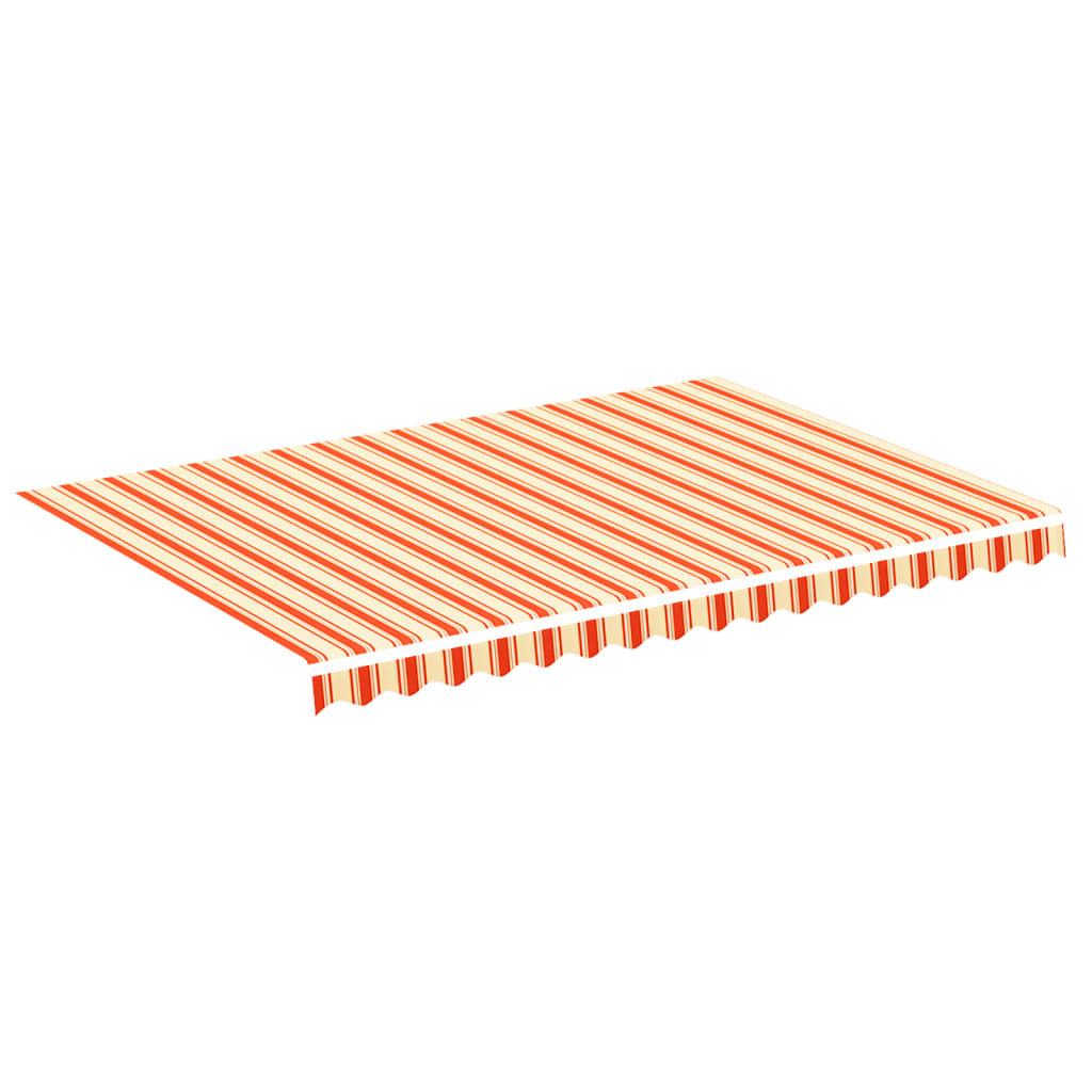 udskiftningsdug til markise 3,5x2,5 m gul og orange