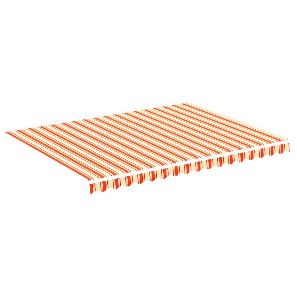 udskiftningsdug til markise 4x3 m gul og orange