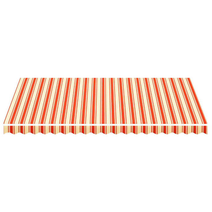 udskiftningsdug til markise 4,5x3 m gul og orange