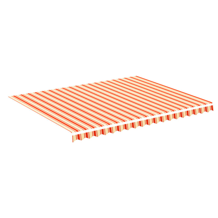 udskiftningsdug til markise 4,5x3,5 m gul og orange