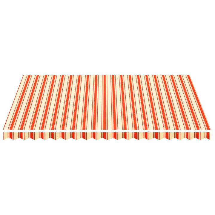 udskiftningsdug til markise 4,5x3,5 m gul og orange