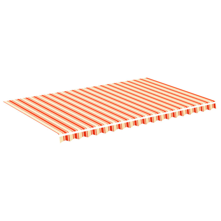 udskiftningsdug til markise 5x3 m gul og orange
